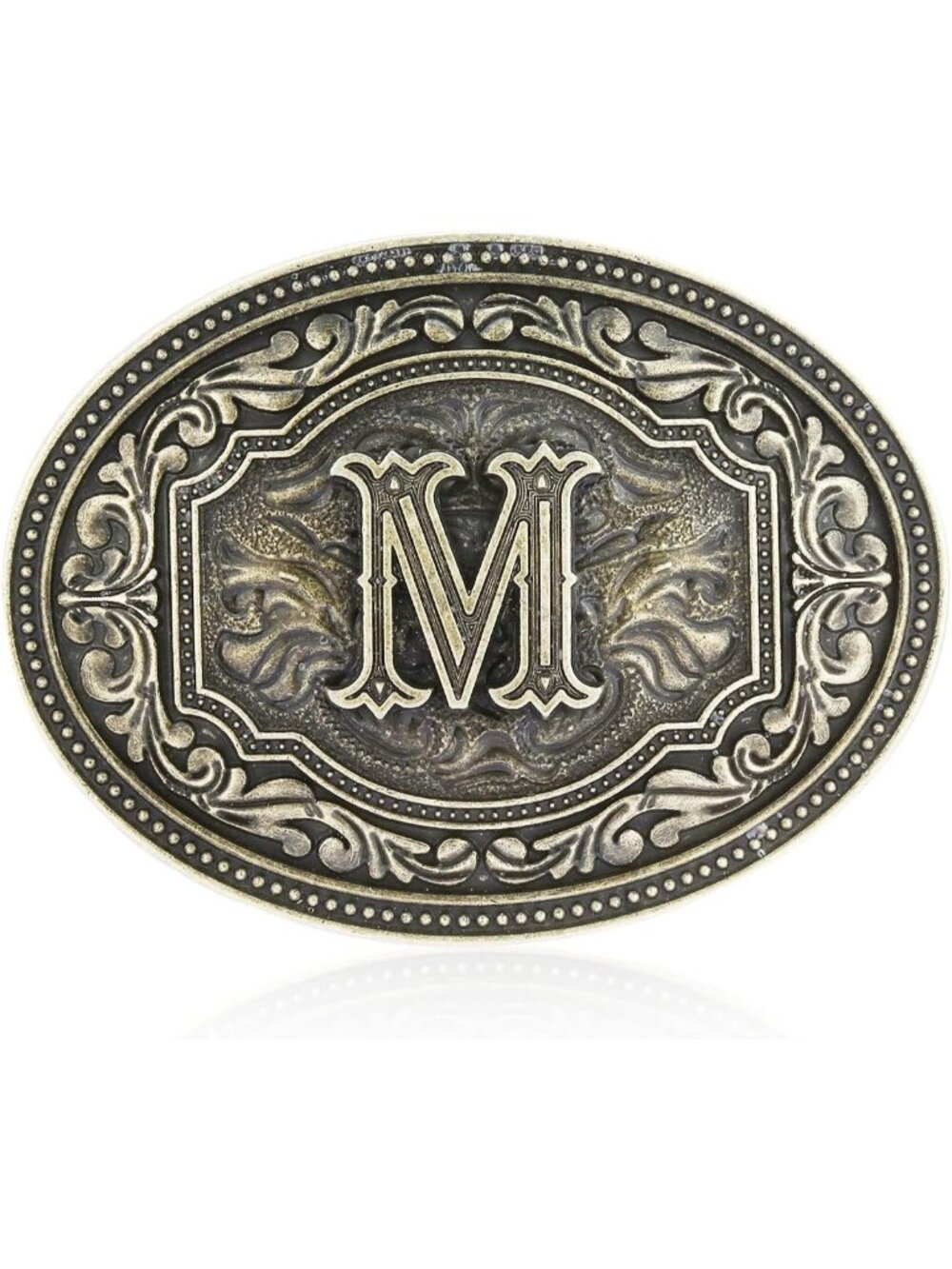 Unisex M Imported Western Belt Buckle Initial Letters Cowboy Rodeo